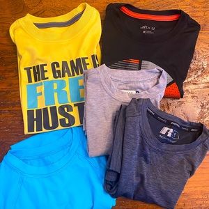 Lot of 5 Boys Dri Fit T-Shirts